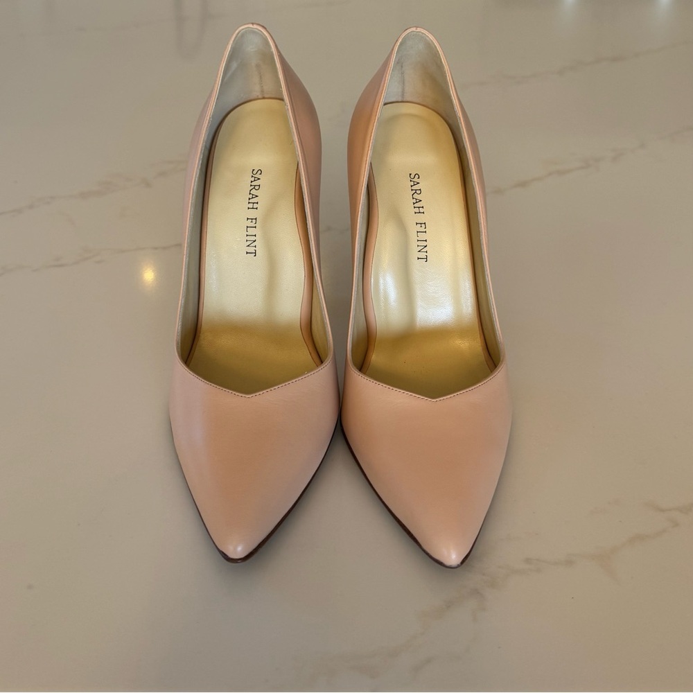 Sarah Flint Perfect Pump 100 Sand 37.5 NWOT - Picture 7 of 11